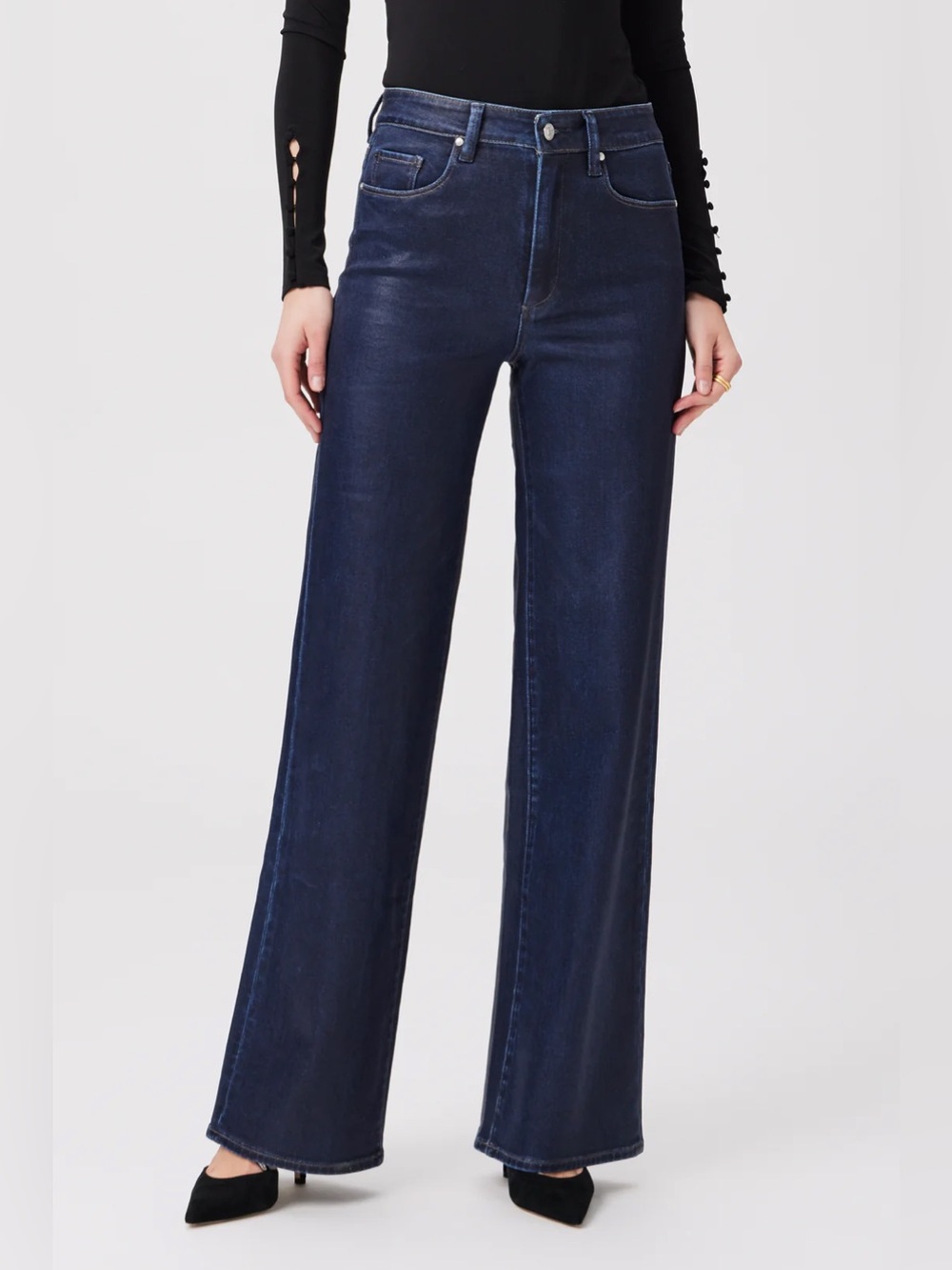 Paige Sasha wide leg Denim in Glazed Indigo size 29